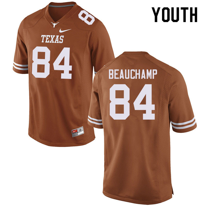 Youth #84 Reece Beauchamp Texas Longhorns College Football Jerseys Sale-Orange
